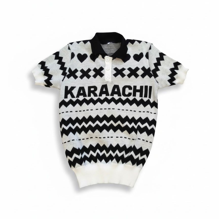 Love Knitted Polo Shirt